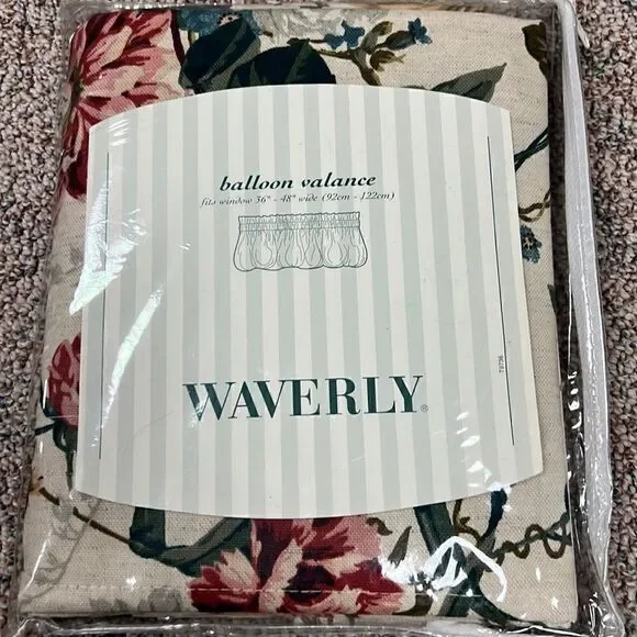 Waverly ballon valance woodland floral balloon valance