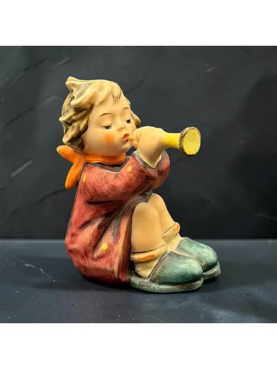 Vintage Goebel Hummel #391 Girl With Trumpet Figurine Made in W Germany 3 Inch