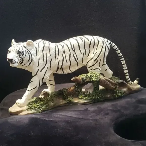 Vintage Siberian Tiger Resin Figurine