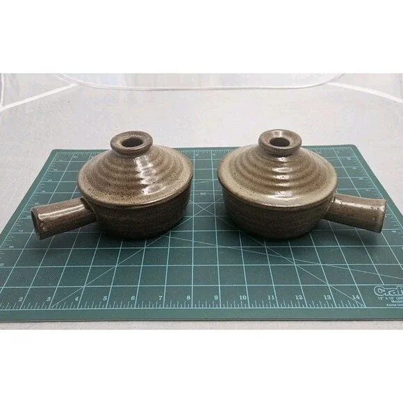 Telebrands Stone Wave Microwave Cooker Non-Stick Ceramic Stoneware Lot of 2
