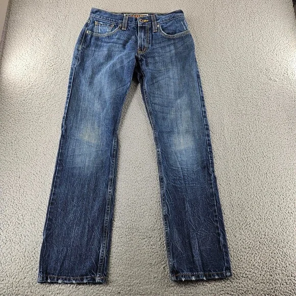 Levis Jeans Mens 29x30 Blue 514 Slim Straight‎ Distressed Cotton Skater Pants