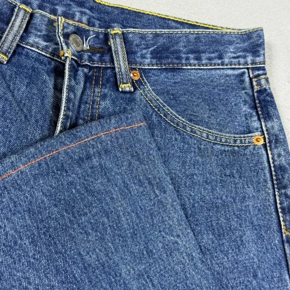Levis Regular Fit Straight Leg Jeans Blue Denim Medium Wash Mens 30x29
