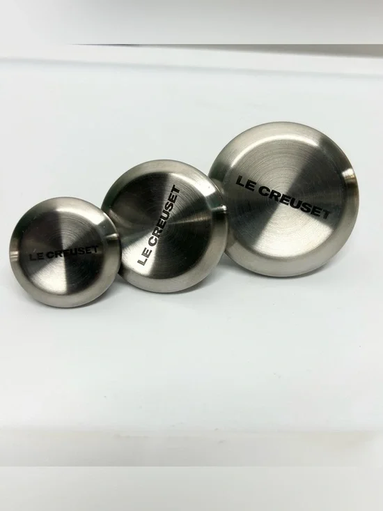 Le Creuset 3 Knob Set Stainless Steel (Small, Medium, Large)