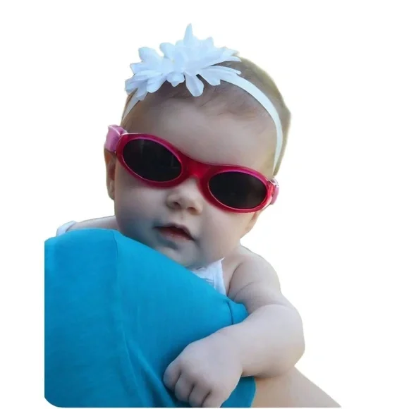 BABY BANZ Sunglasses Black‎ Reflective Adjustable Strap UV Protection Outdoor