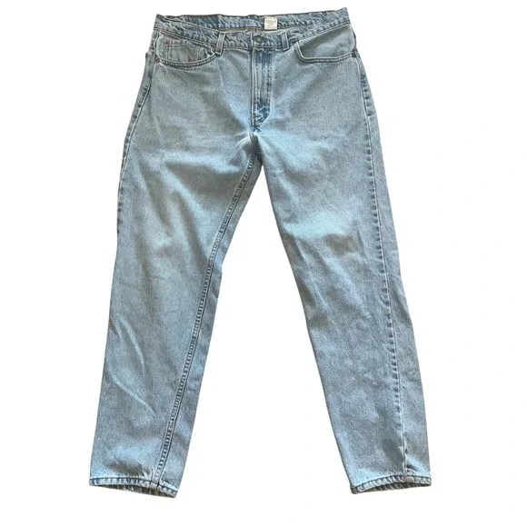 Vintage Levis 512 Slim Fit Tapered Leg Jeans Light Wash 38x30 Made in‎ USA 1996