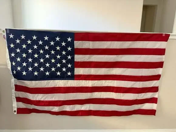 Never flown. Annin 100% Nylon American Flag U.S.A. Made
