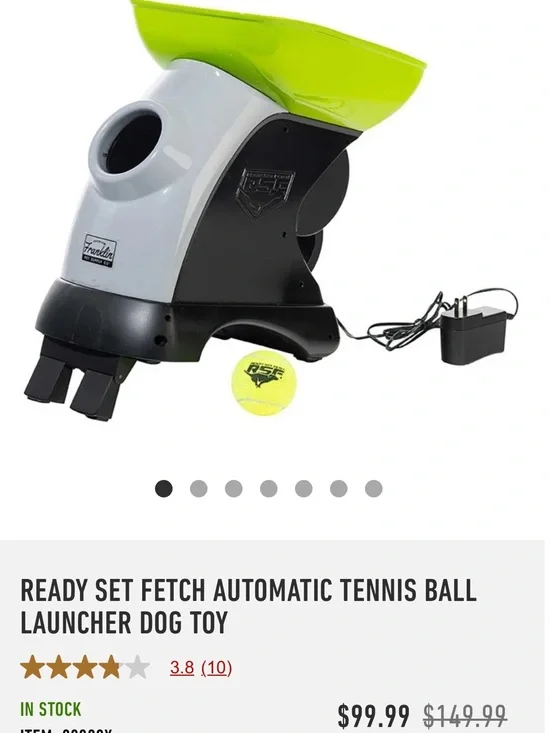 Automatic Tennis Ball Launcher - Lime Green/Gray