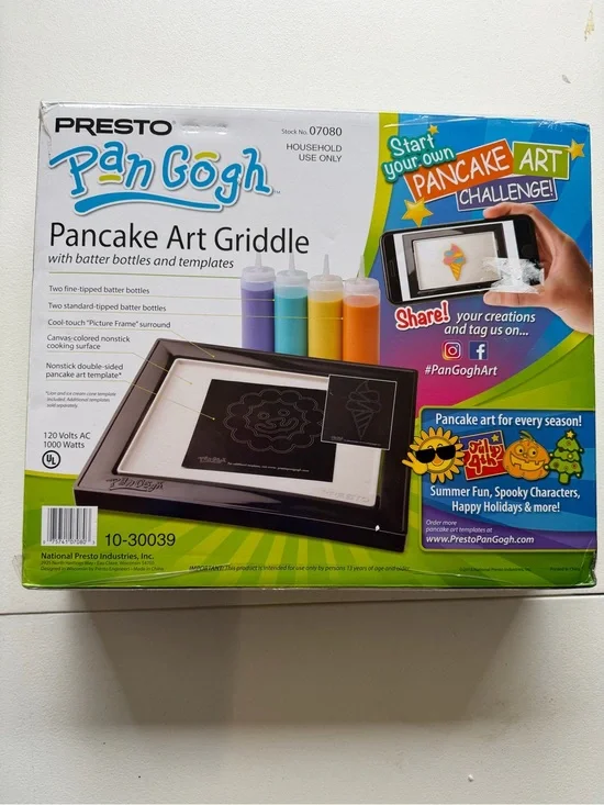 Presto 07080 Pan Gogh Griddle and Pancake Kit Open Box