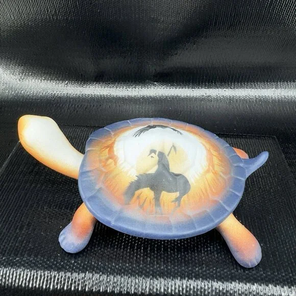 Southwestern Navajo‎ Turtle Jewelry Box Container W Lid Hand Made Artist Signed
