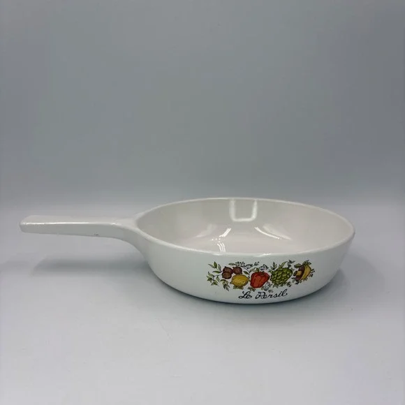 Corning Ware Skillet 6.5 Inch White Le Persil Spice of Life P-83-B NO Lid‎