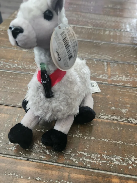 Llama Coke International Bean Bag Laffs 0243 Bolivia Retired 1999 Plush Stuffed