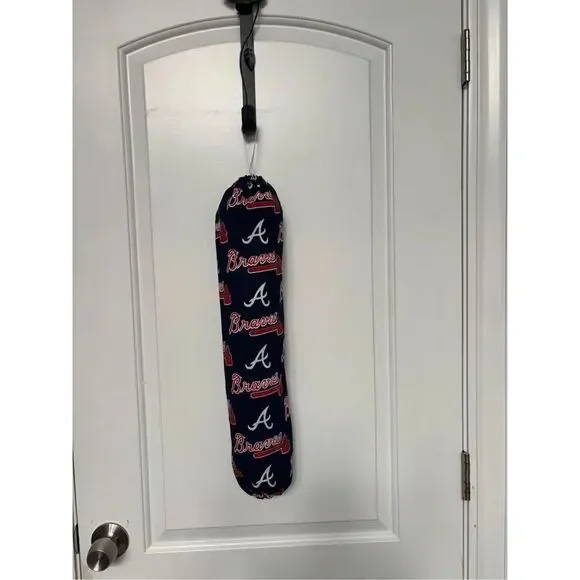 Handmade Plastic Bag Holder- Braves