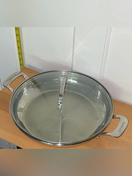 Cuisinart 12” pan / sauce pan / skillet with lid
