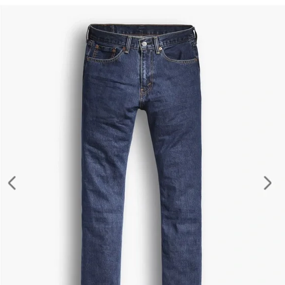 🔥SALE🔥NWT Levi's 505 Men's Straight Fit Dark Blue Jeans 32x29