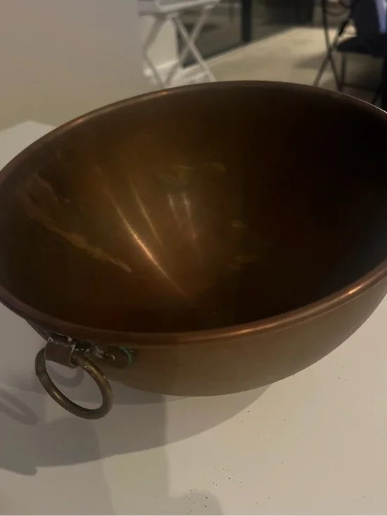 Vintage Williams Sonoma France Copper Mixing Bowl 27cm 11 in Diameter See Photos