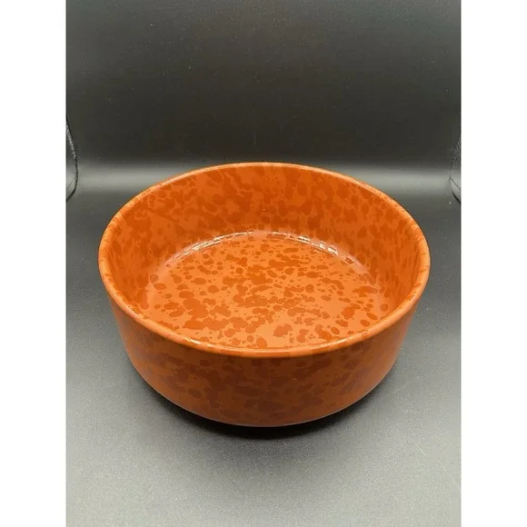Fratelli Coli Terracotta Splatter Glaze Multi‑Purpose Italian Artisan Bowl