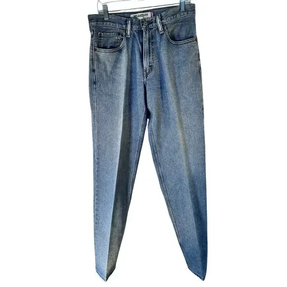 Vintage 550 Relaxed Fit Men's Jeans Blue Denim Jeans Size 31 x 34