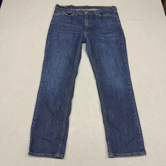 Levis 541 Jeans Mens 34x32 Blue Medium Wash Denim Athletic Taper Faded Casual