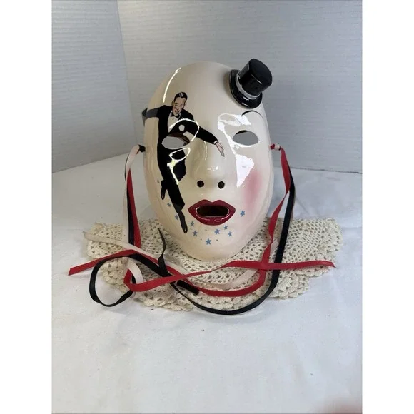 Vandor Multicolor Adult 1983 Pelzman Design Fred Astaire Wall Decor Ceramic Mask