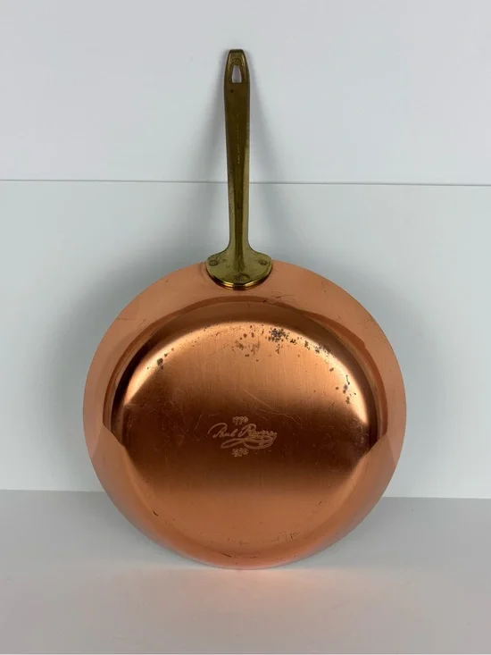 Vintage PAUL REVERE WARE Signature Series USA Copper 10.5” Skillet Fry Pan