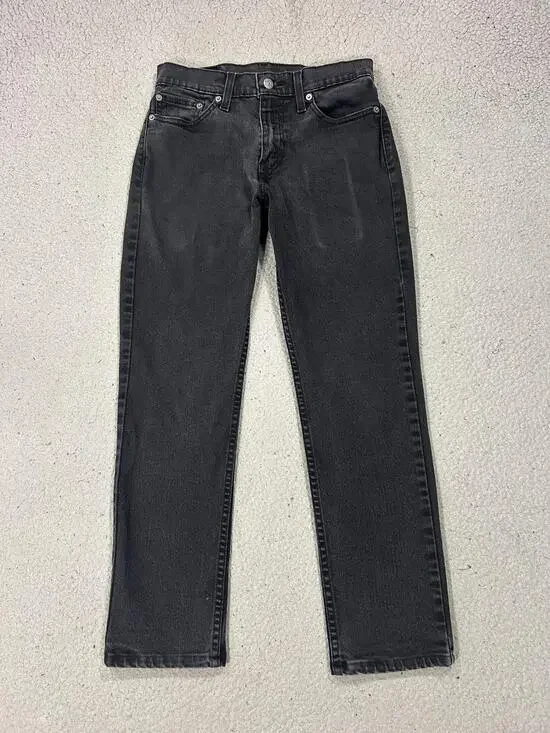 Levis 511 Jeans Mens 28x26 Gray Slim Fit Stretch Denim Charcoal Wash Zip Fly
