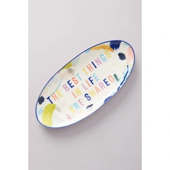 NEW ANTHROPOLOGIE ‘Best Things In Life’ Platter