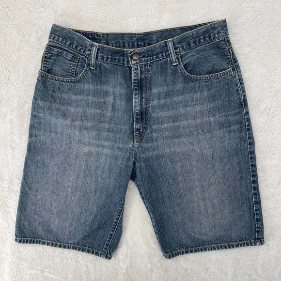 Levis 569‎ Shorts Mens 36 Blue Denim Loose Straight Fit Jorts Baggy Y2K 90s