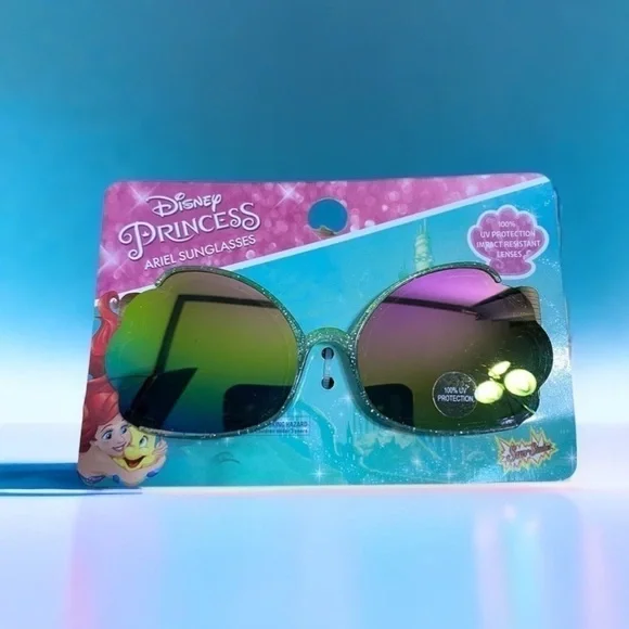 Disney Princess Little Mermaid Seashell Sunglasses NWT 100% UV Protection
