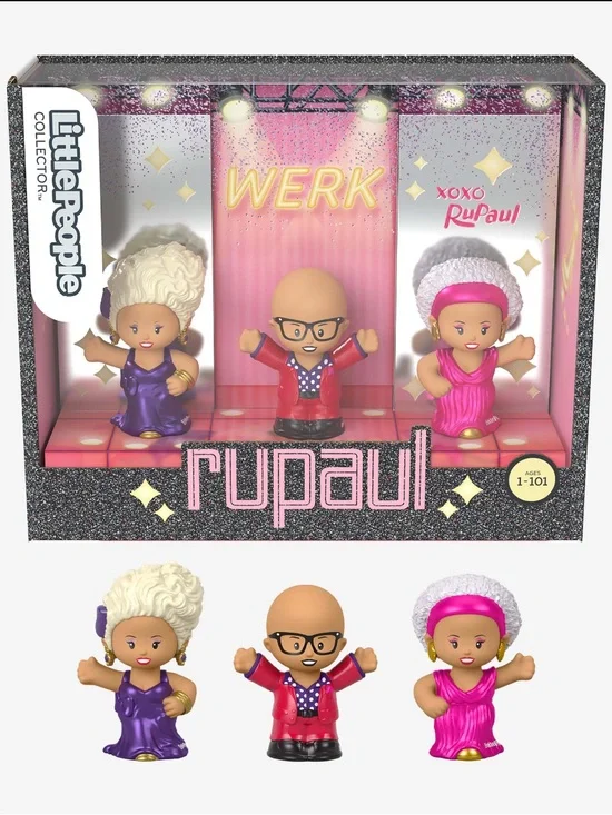 Fisher-Price Little People Collector RuPaul Special Edition 3-Figure Set- Sealed