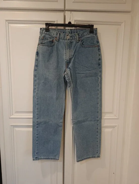 Classic Light Blue Men's Straight-Leg Jeans
