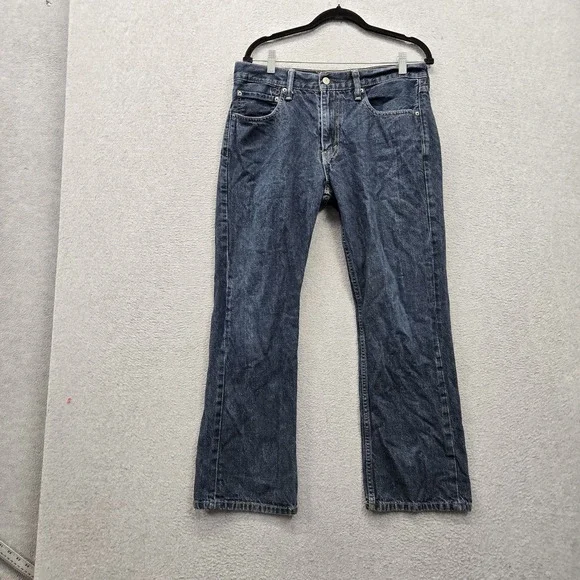 Levi's 527 Men Jeans 34X30 Blue Denim Bootcut Slim 28