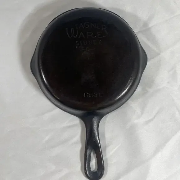 Vintage Wagner Ware Sidney -O- 1053L #3 Cast Iron Skillet 6.5