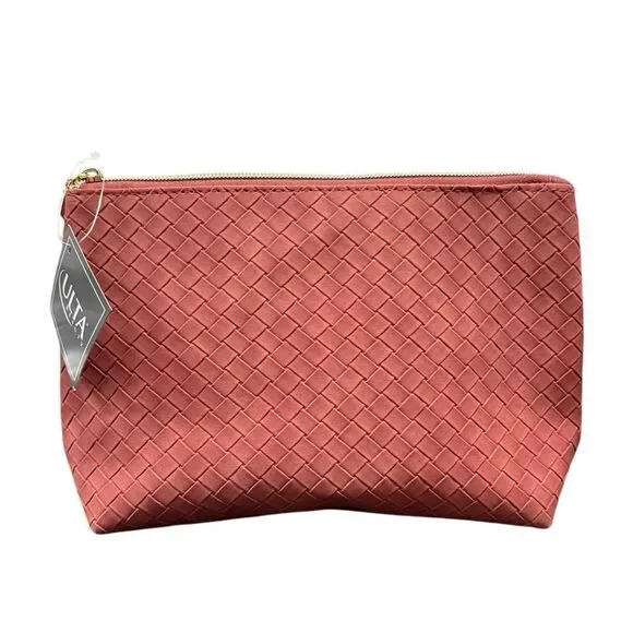 ULTA COLLECTION, Burnt Orange SUEDE MAKEUP BAG, New