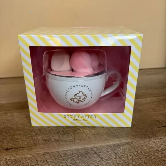 Claire's Story After Collection Café pink sponge gift set