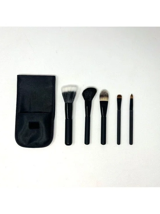Face and Eye Makeup Brush Set & Carry Bag New in box - 5 brush Travel set NEW