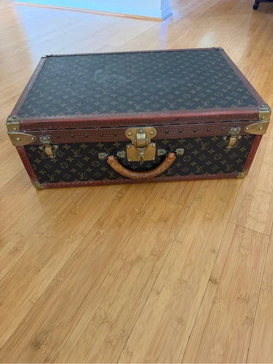 Louis Vuitton Alzer 70 Monogram Trunk Case in Brown & Tan Canvas