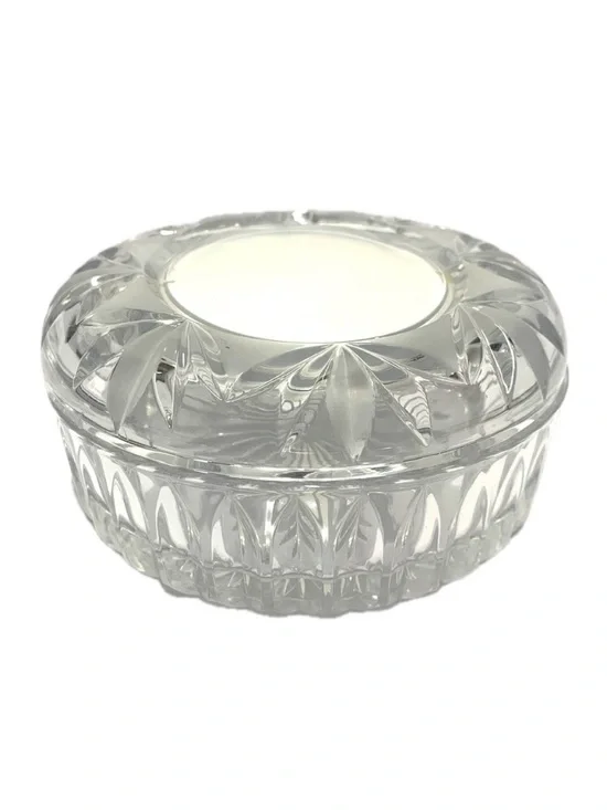 Vintage Studio Nova Poem Crystal Trinket Jewelry Box with Photo Frame Lid