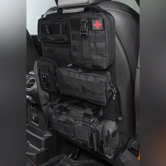 Tactical seat back organizer(Obsidian Black)