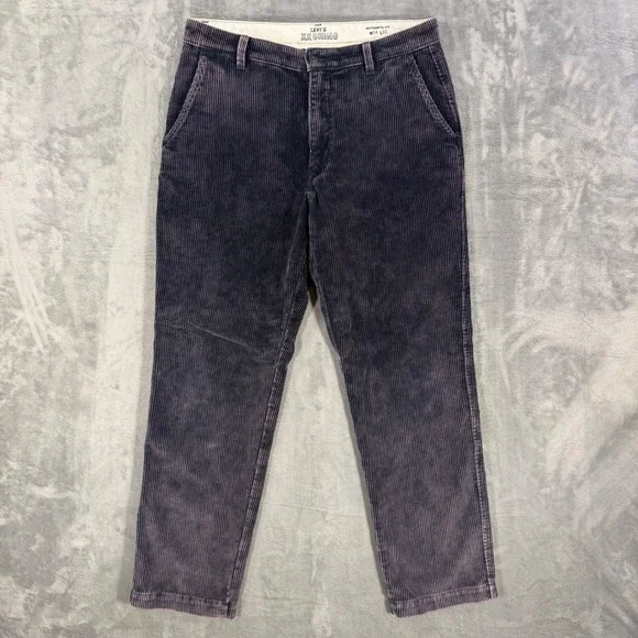 Levi's XX Chino Authentic Fit Corduroy Pants Men's Size 34x32 Faded Purple
