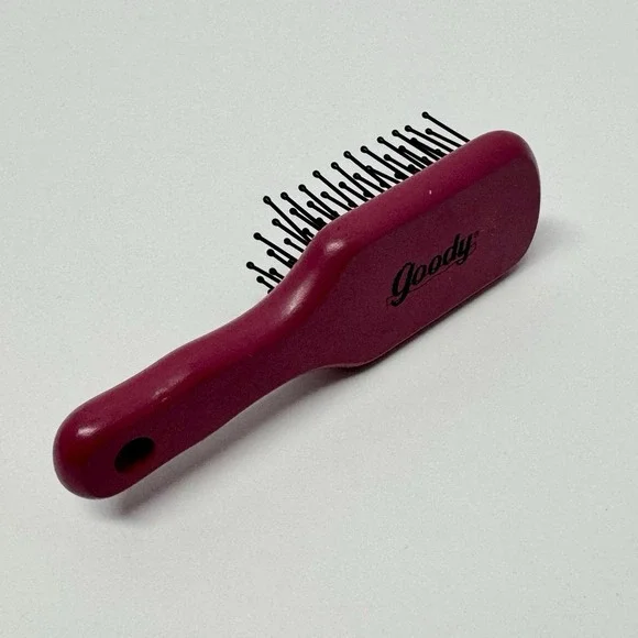Vintage Goody Wooden Travel Hair Brush Purse Size 4.5