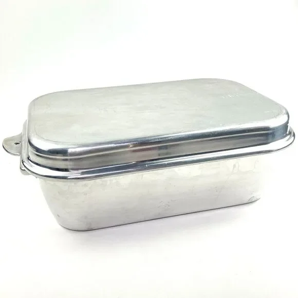 Wear Ever Aluminum Two Piece Roaster Dutch Oven Top #918 Bottom #818 USA