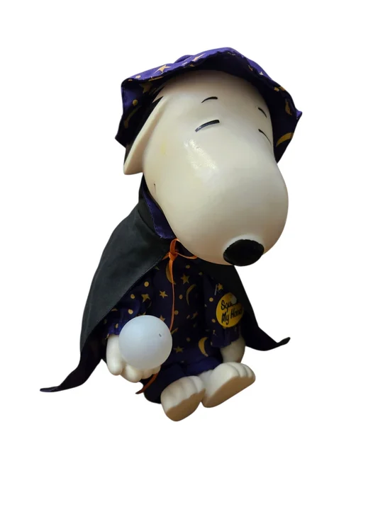 Vintage 1997 Peanuts Dancing Snoopy Halloween Fortune Teller