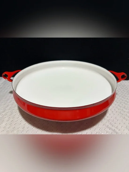 Vintage Dansk Kobenstyle Enamel Paella Pan 13”