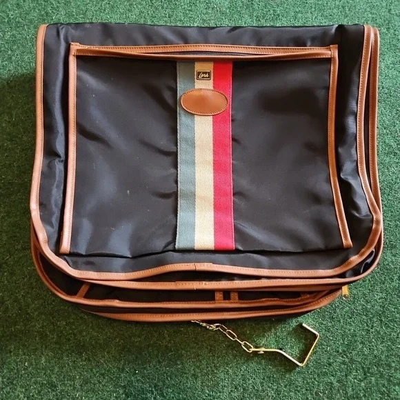 Vintage Lark‎ Travel Suit Luggage Garment Bag Black Brown Rare