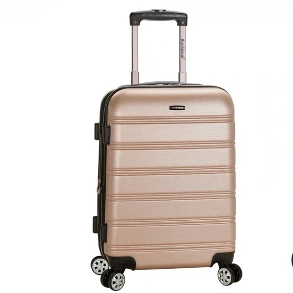 Rockland Melbourne Hardside Expandable Spinner Wheel Luggage Carry On 20”