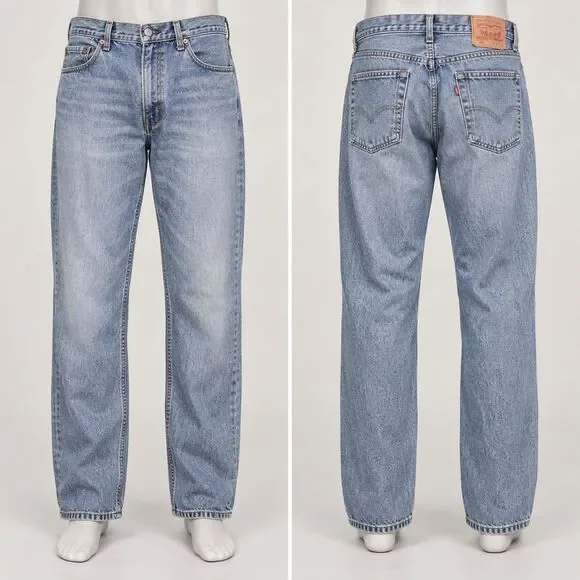 Levi’s 550 men’s jeans 34x32 relaxed fit light wash tapered leg denim