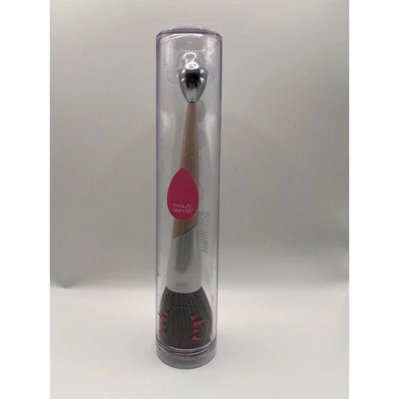 beauty blender Big Boss Make Up Powder Brush & Roller NIB $60 Large Blush Body