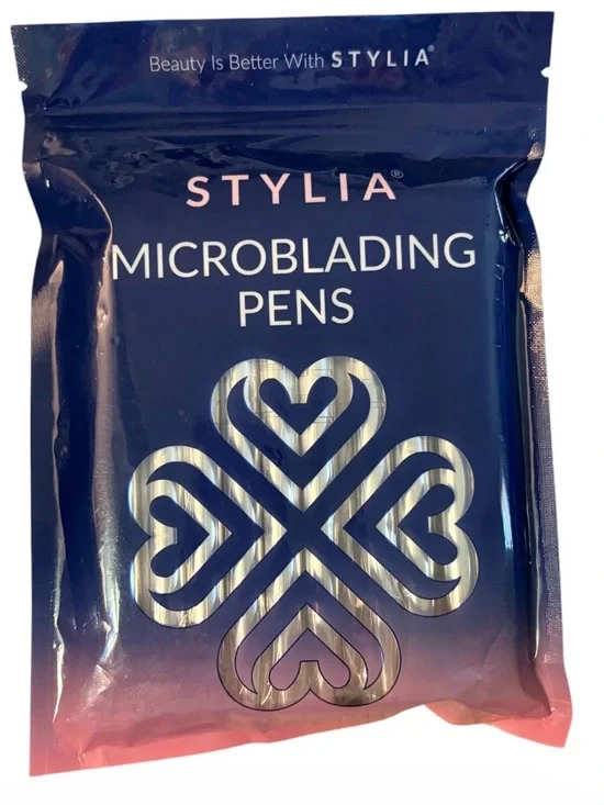 Stylia Microblading Pens, 20 Piece, Silver, Exp 12/2026 NWT