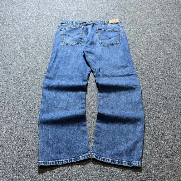 Levi's 557 Jeans 34x30 Blue Relaxed Boot Leg Denim Skater 90s Style