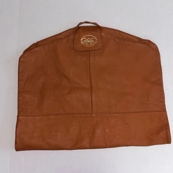 Vintage Condor Brown Leather Garment Bag